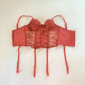 Donna L'oren Corset Bustier with Garter Straps 34B